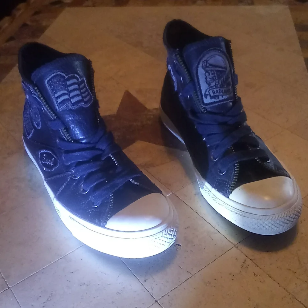 (Rare)Chuck Taylor Leather 7-M 9-W - Picture 8 of 12
